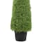 5ft. Unlit Artificial Boxwood Cone Topiary Tree with Round Pot